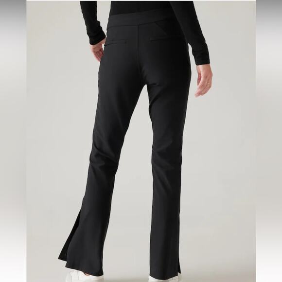Athleta Stella flare trouser black sz 4 - Picture 4 of 10
